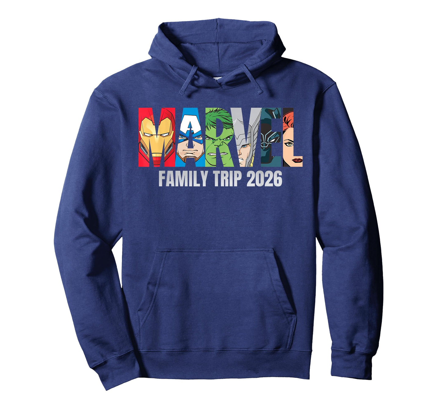 Marvel Avengers Family Trip 2026 Matching Vacation Logo T-Shirt