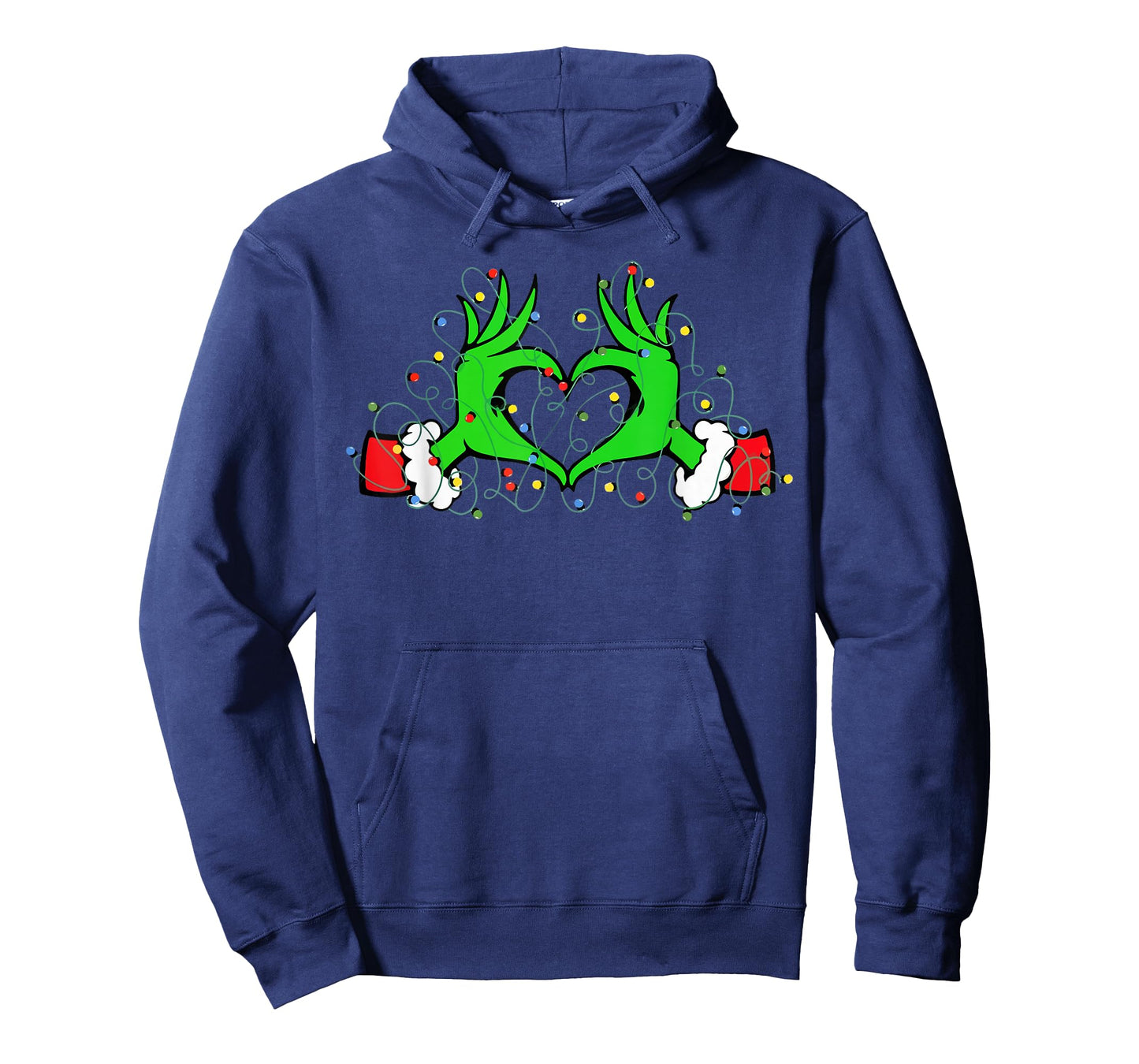 Funny Christmas Heart Hand Matching Family Costume T-Shirt