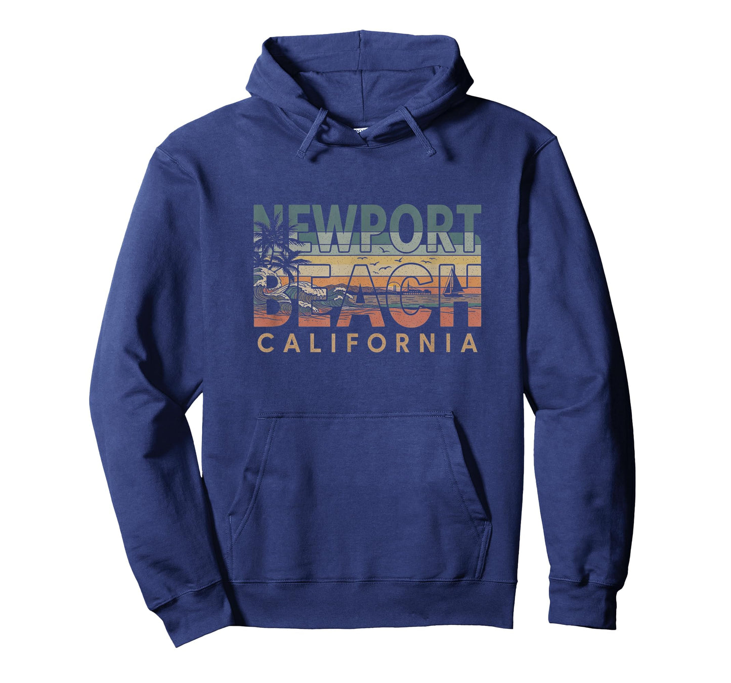 Retro Newport Beach California Design T-Shirt