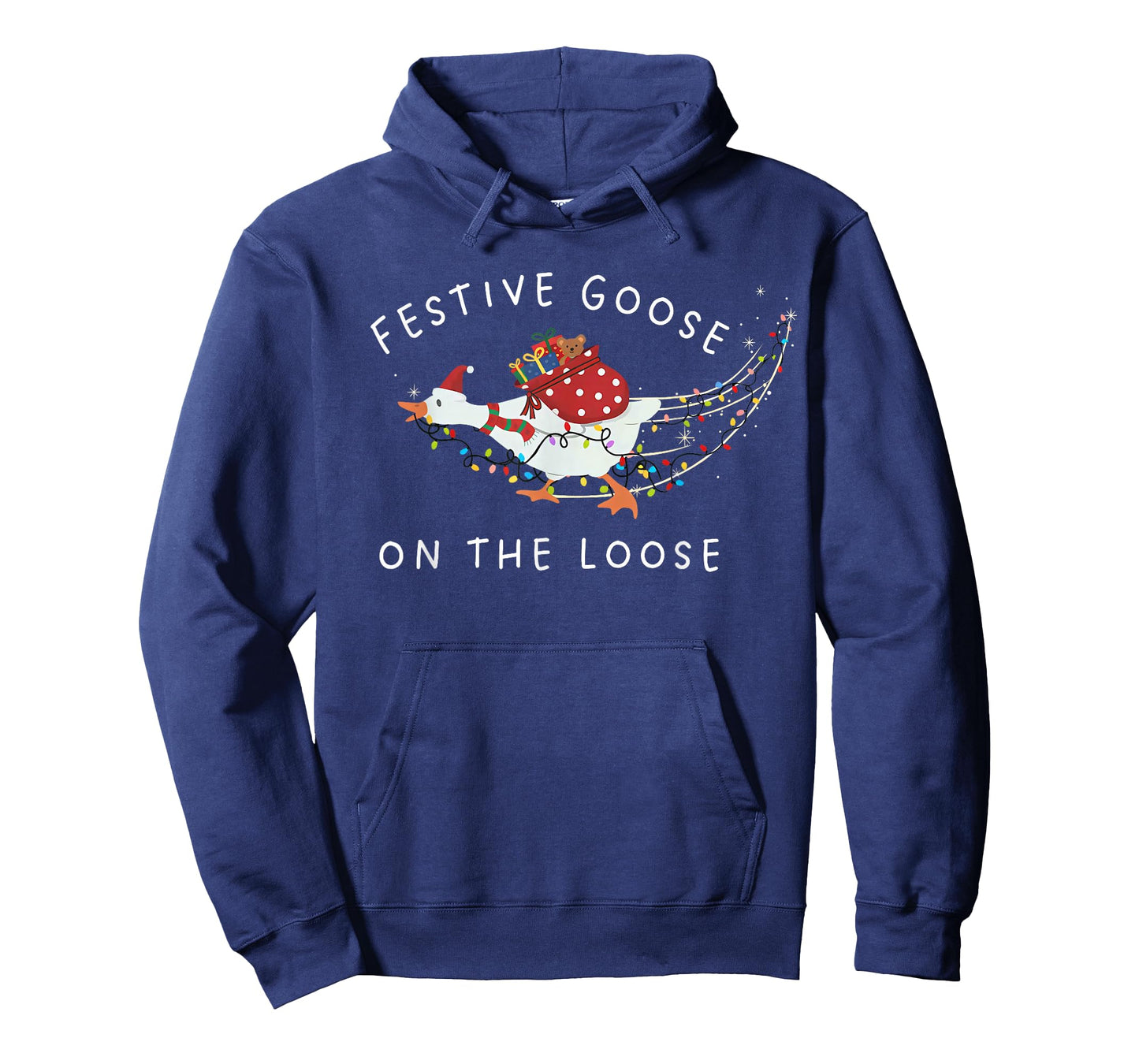 Festive Goose On The Loose Funny Goosemas Christmas Pajama T-Shirt