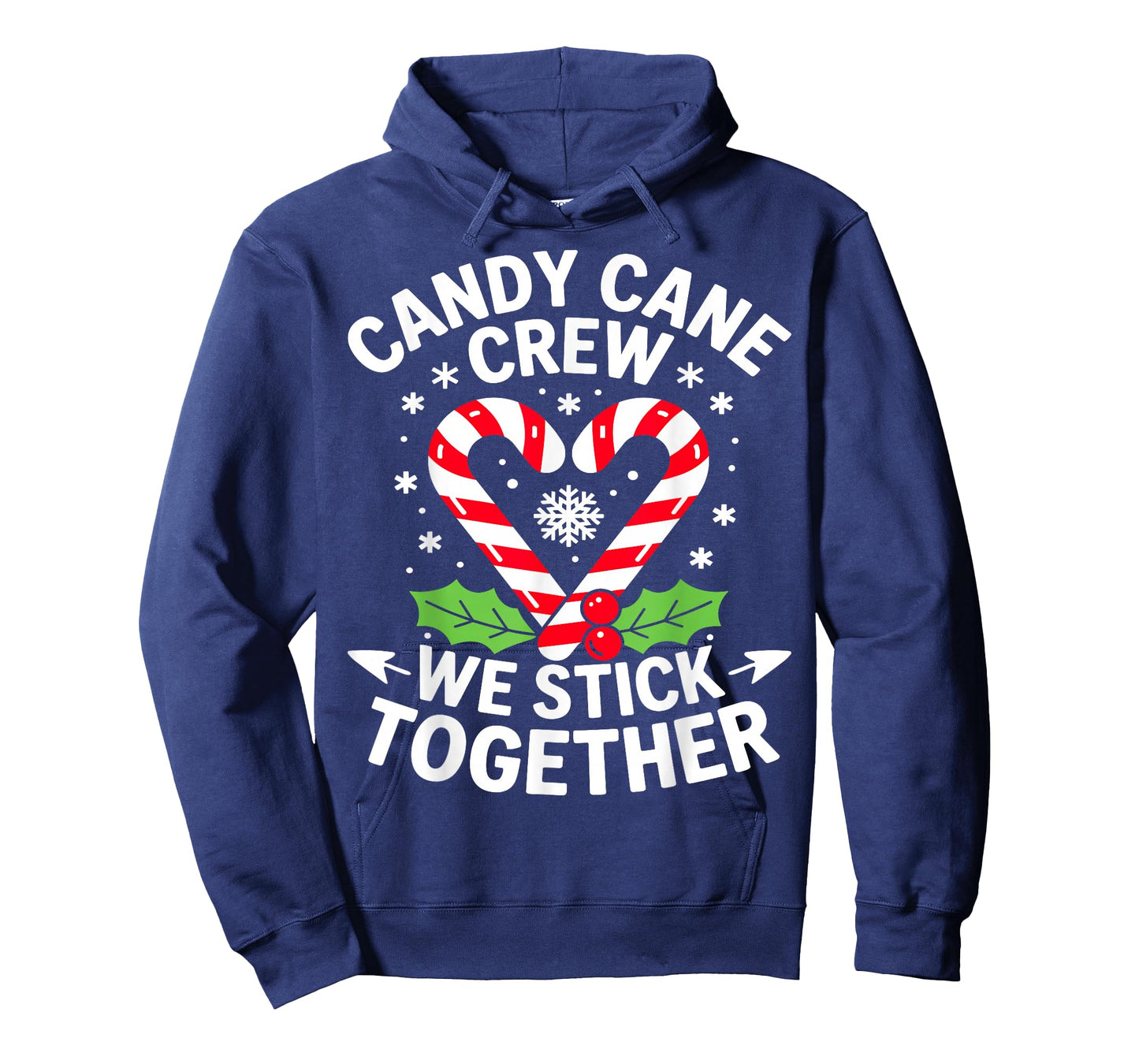 Candy Cane Crew We Stick Together Christmas Xmas T-Shirt