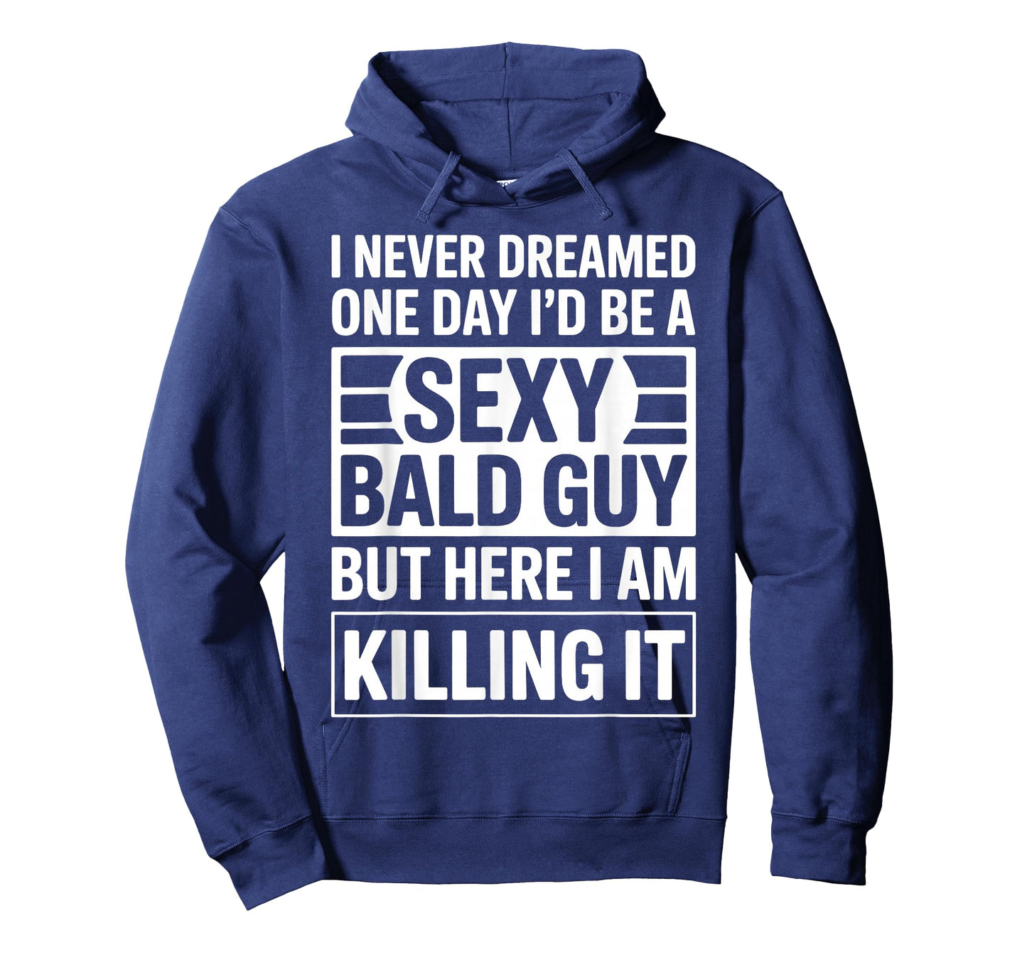 Funny Bald Man Art for Men Boys Bald Dad Bald Guy Bald Head T-Shirt