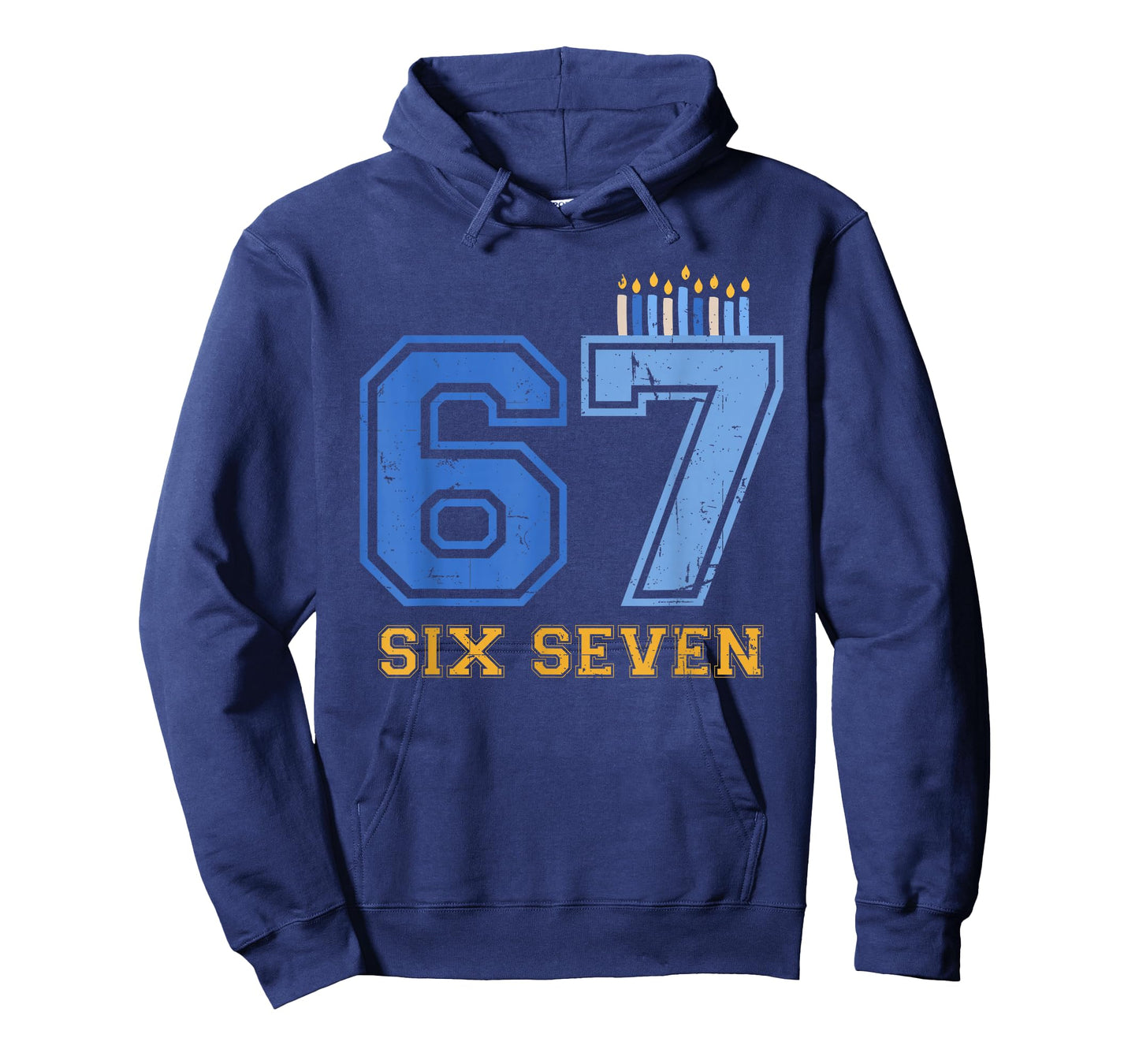 Hanukkah 67 Six Seven Boy Girl Kids 67 Meme Hanukkah 6-7 T-Shirt