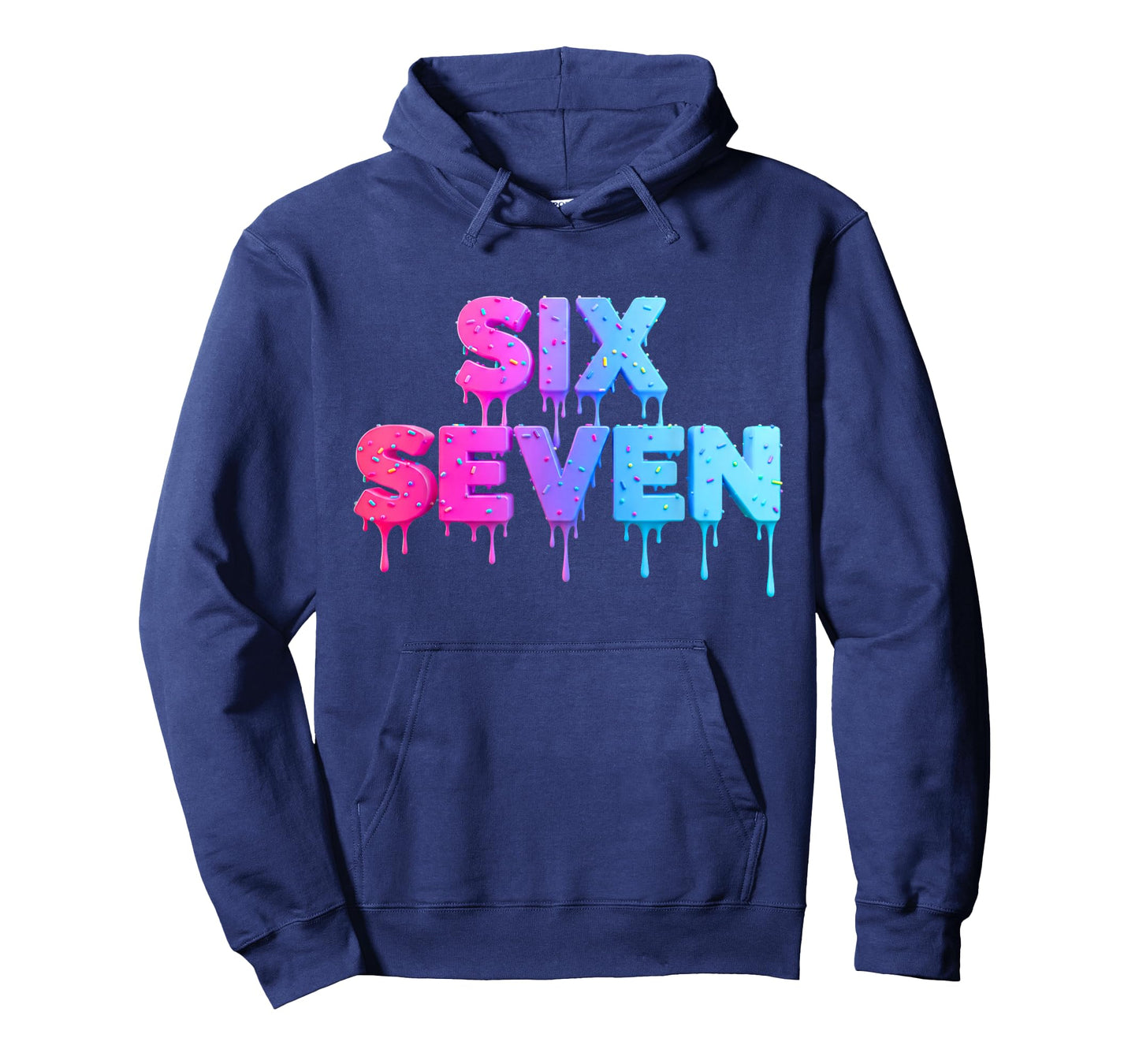 Six Seven Ice Cream Drip Gen Alpha Slang 6 7 Trending Meme T-Shirt