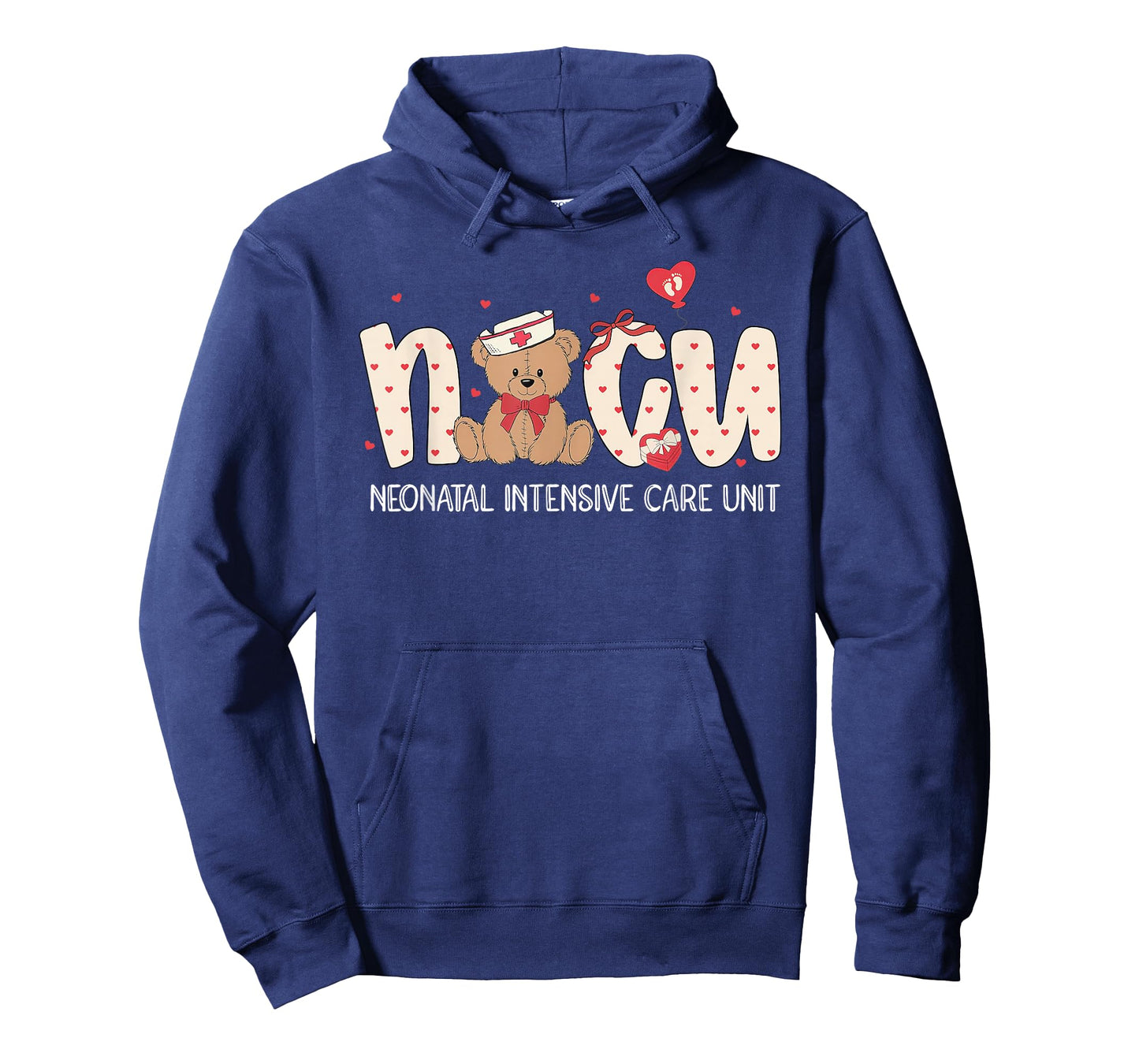 NICU Nurse Valentines Cute Bear Neonatal Intensive Care Unit T-Shirt