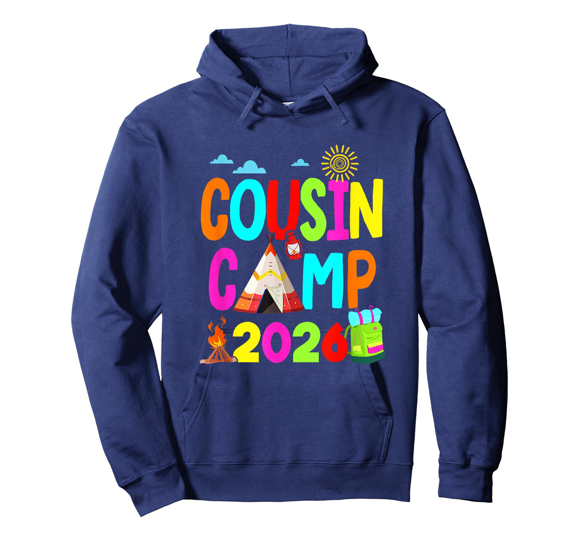 Cousin Camp 2026 Family Camping Summer Vacation Cousin Crew T-Shirt