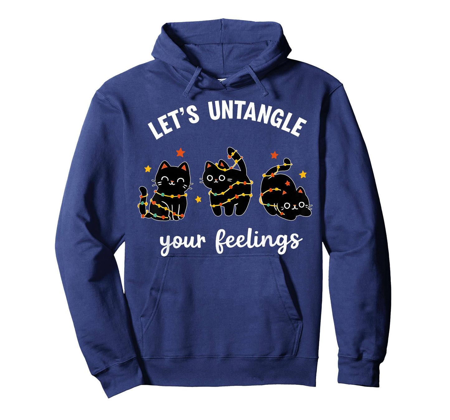 Let's Untangle Your Feelings School Counselor Christmas Cats T-Shirt
