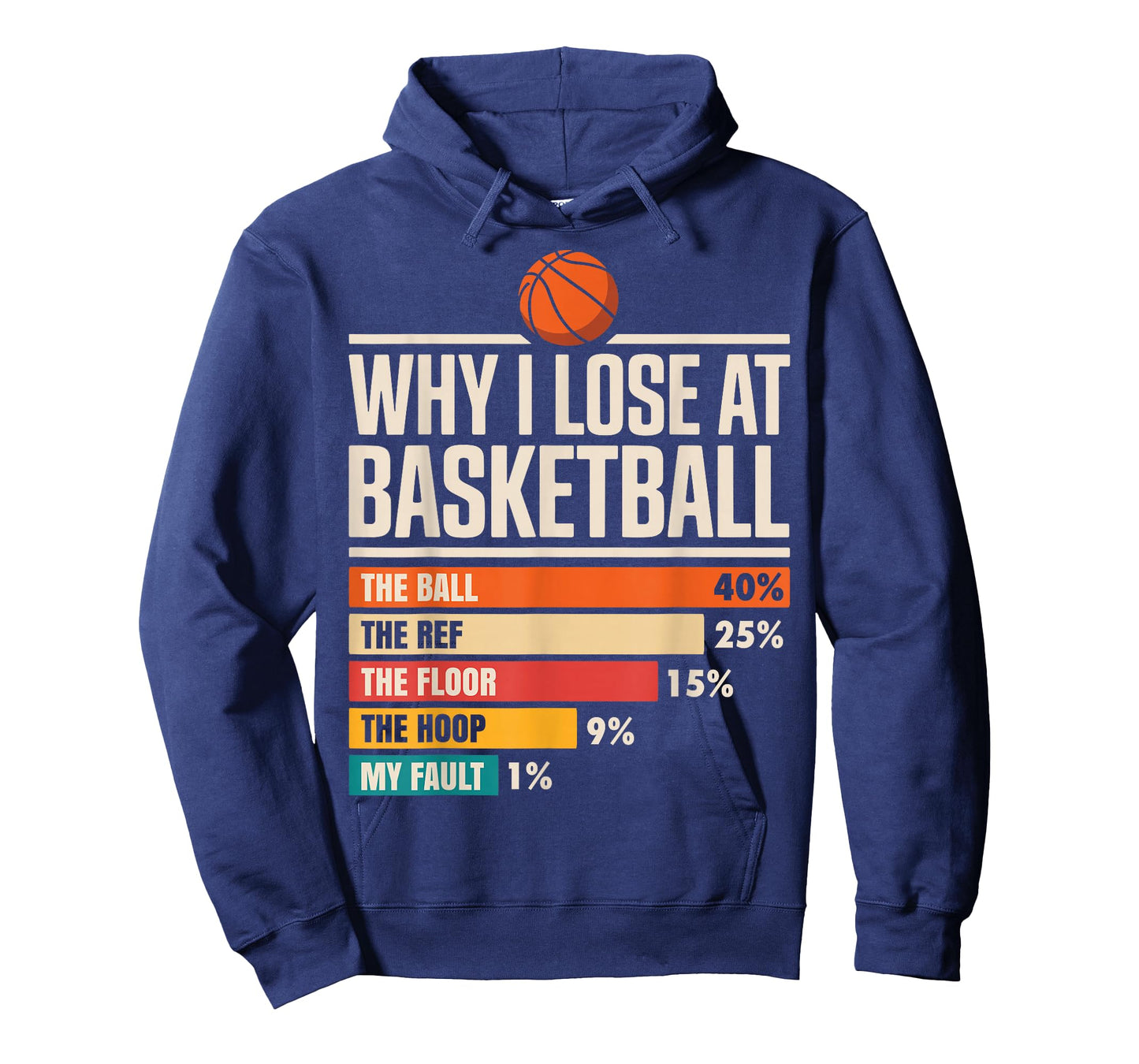 Why I Always Miss Funny Chart Basketball Hoop T-Shirt