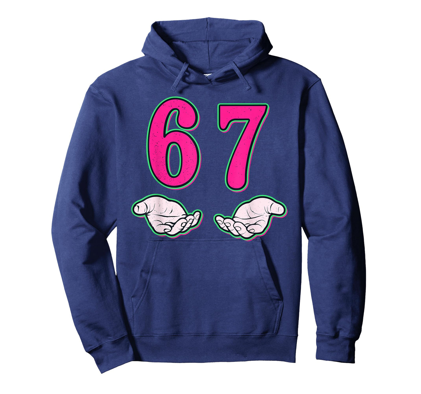 Funny Six Seven 6 7 Meme Gen Alpha Slang 6 7 Hands School T-Shirt