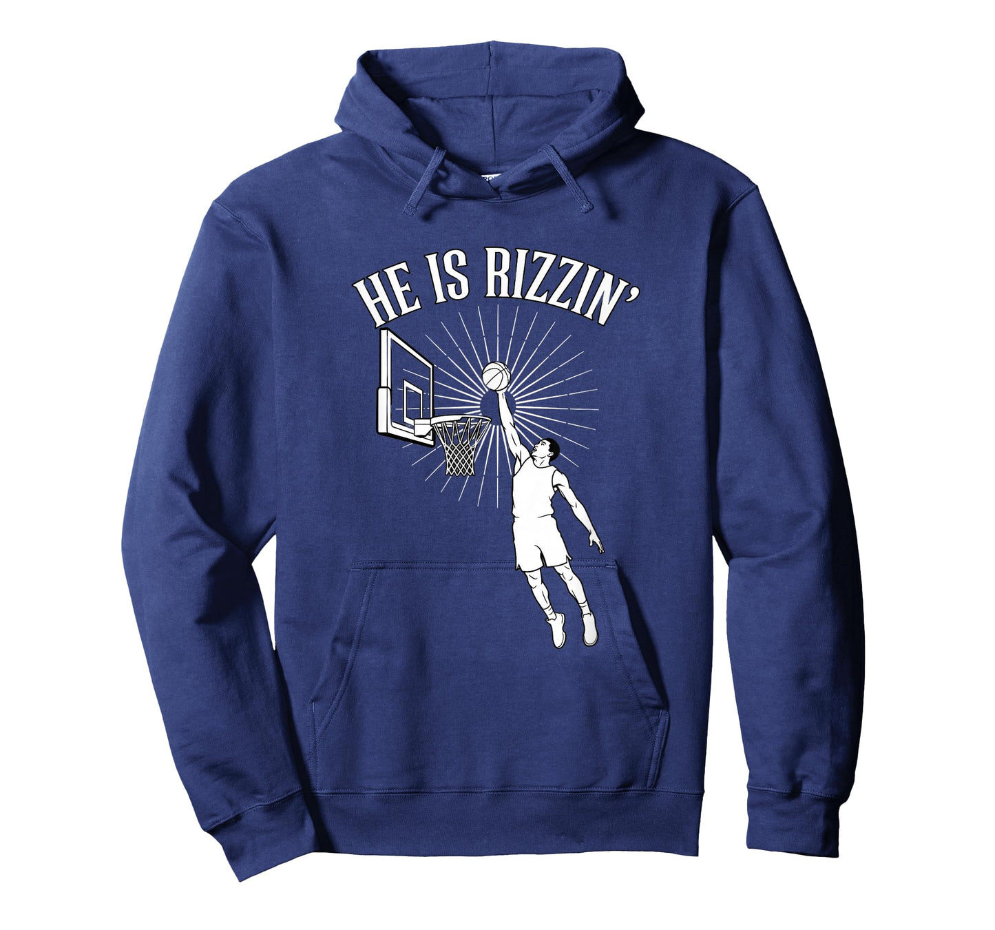 Basketball - HE is RIZZIN' Slam Dunk Hoop Design T-Shirt