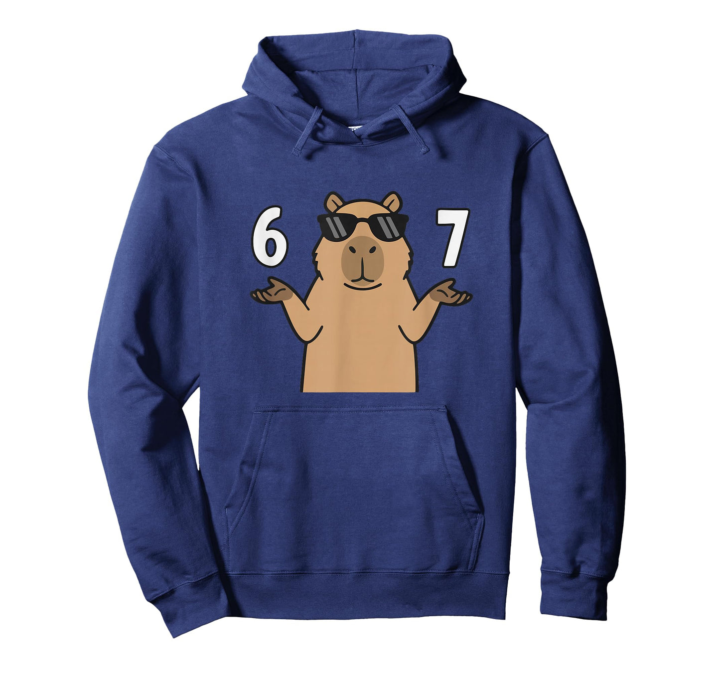 67 Meme Capybara Shirt 6 7 Hand Gesture Kids Slang Six Seven T-Shirt