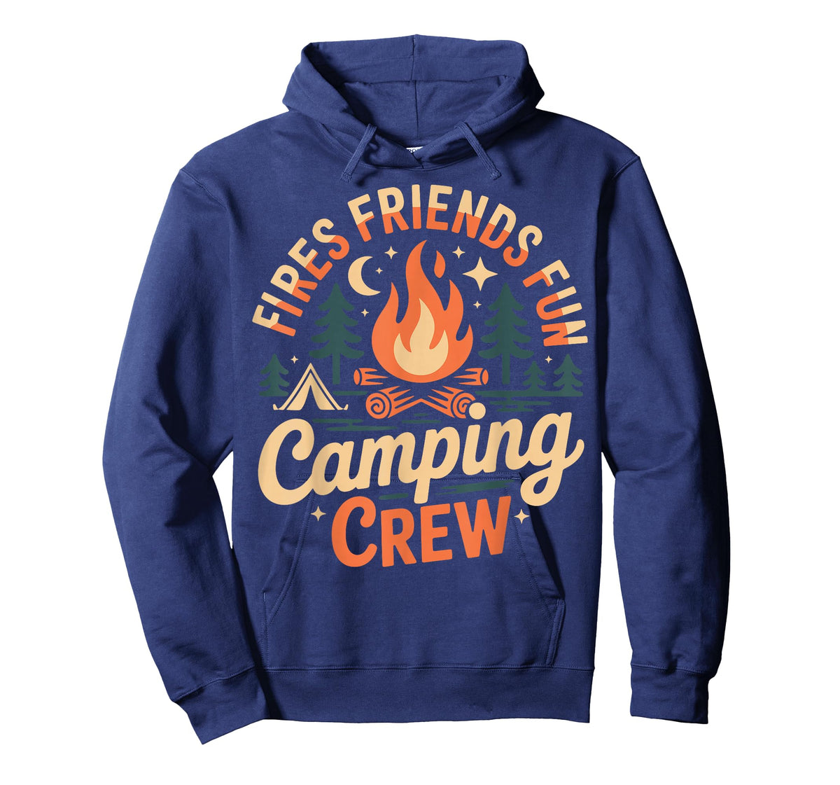 Fires Friends Fun Camping Crew T-Shirt