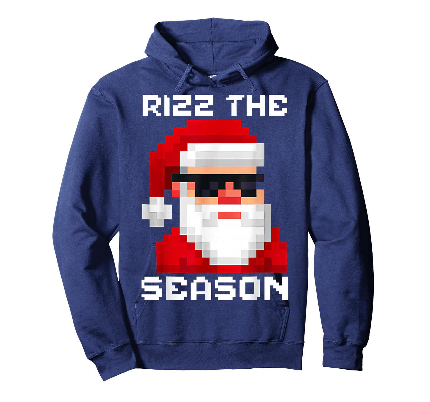 Rizz The Season Christmas Game Pixel Santa Men Boys Teen Pjs T-Shirt