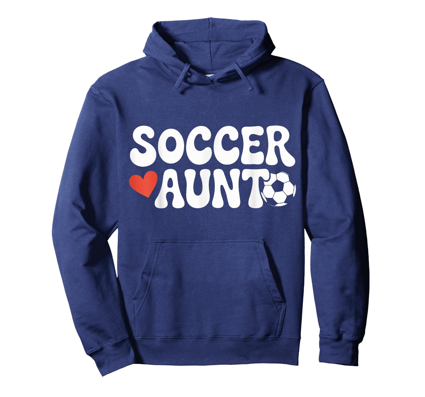 Proud Soccer Aunt Family Sport Retro Groovy Nephew Auntie T-Shirt
