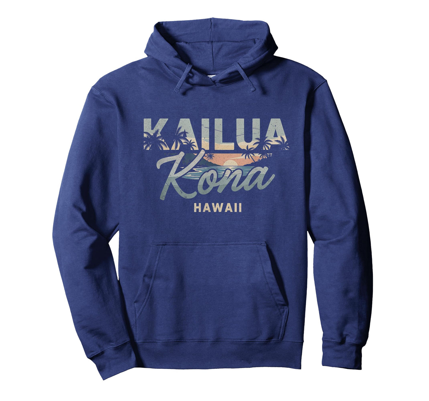 Retro Kailua Kona Hawaii Art Hawaiian T-Shirt