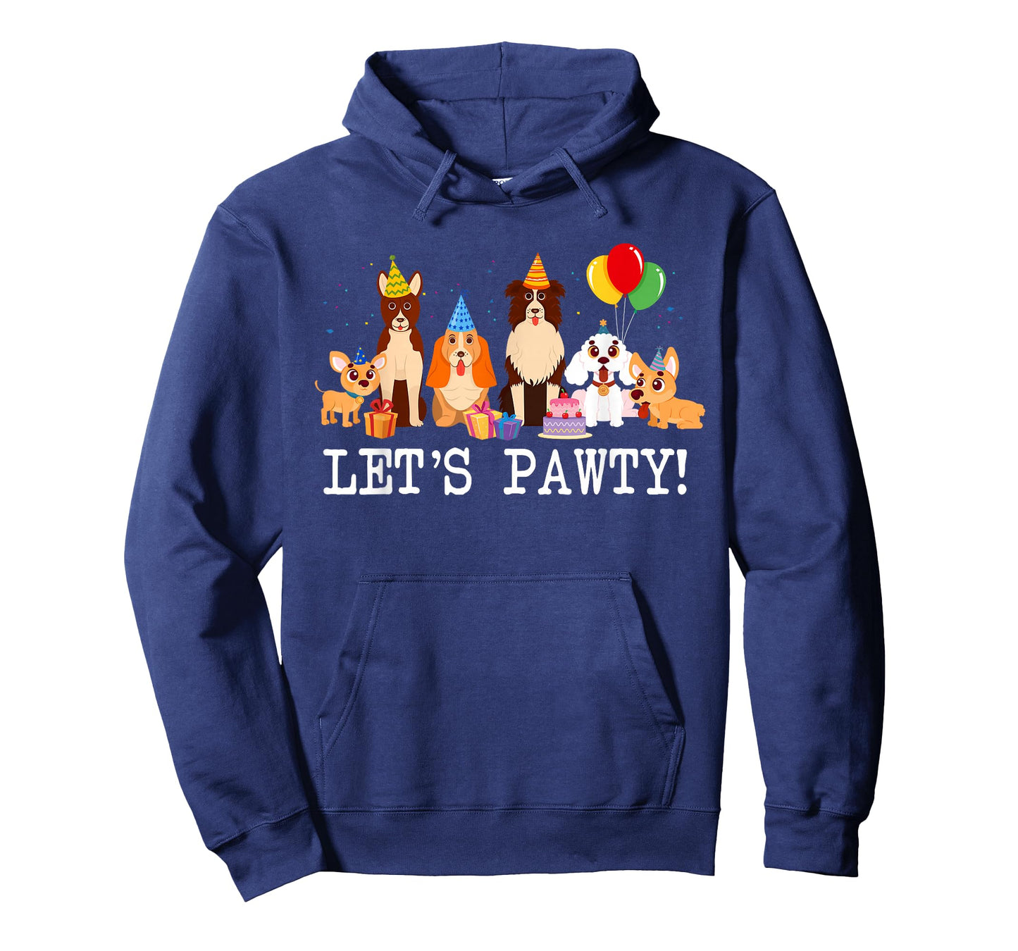 Let’s Pawty Dogs Themed Birthday Family Matching Party T-Shirt
