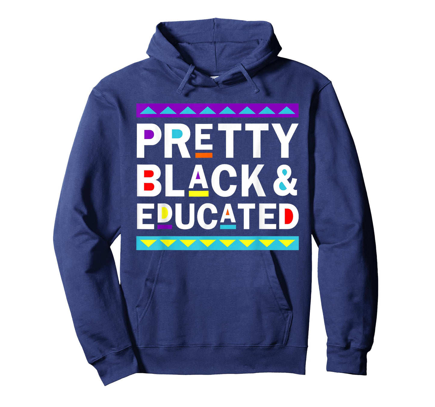 Pretty Black and Educated Black African American Kids Women T-Shirt