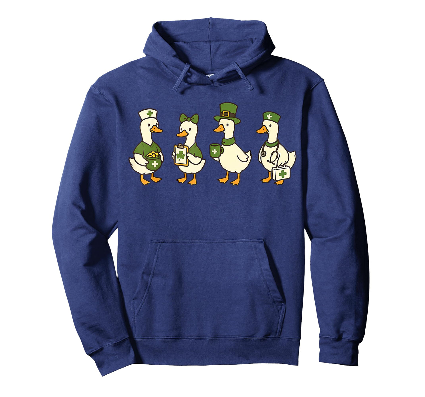 St Patricks Day Goose Registered Nurse RN Nursing Shamrock T-Shirt
