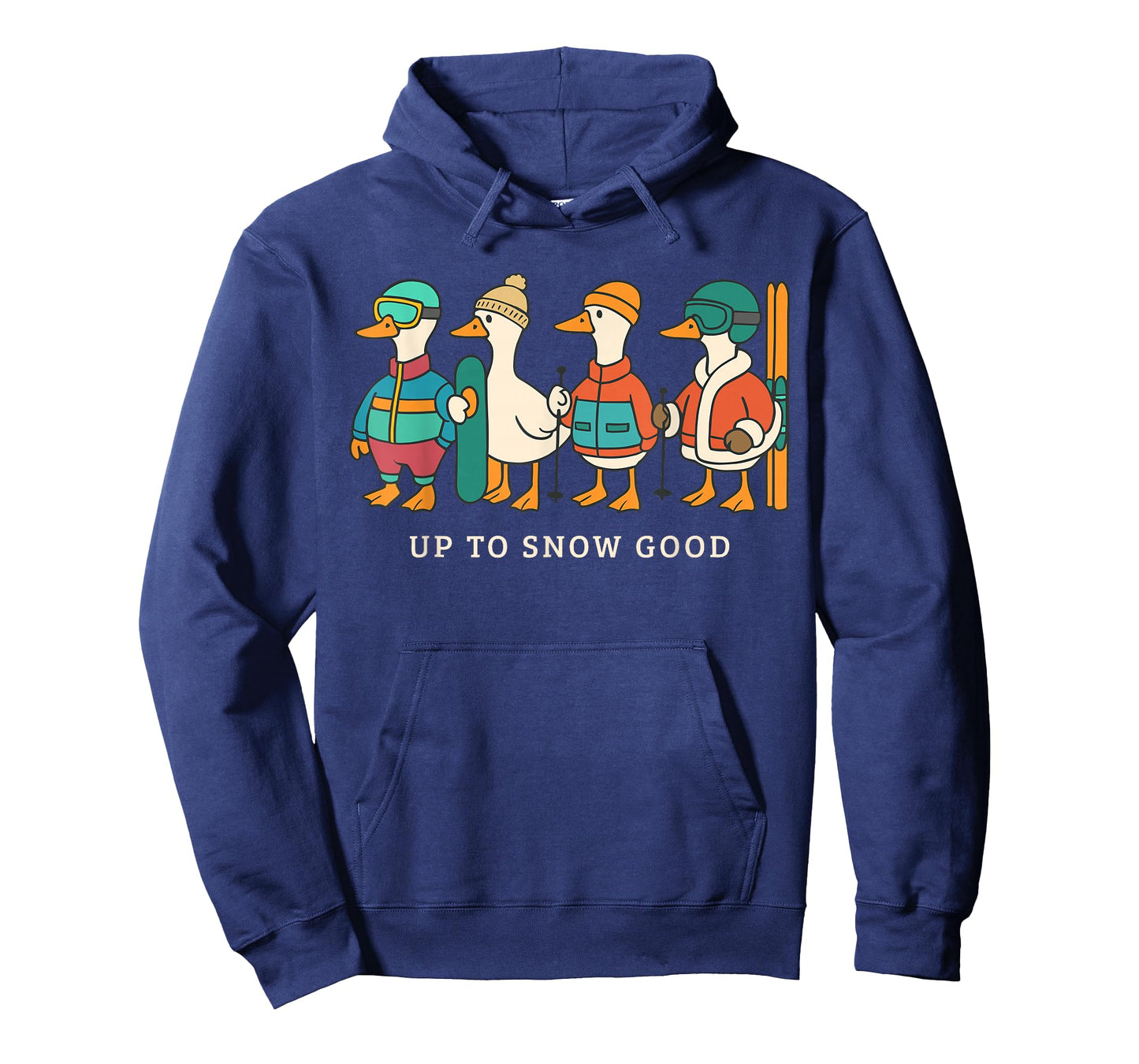 Skiing Snowboarding Ski Trip Family Vacation Silly Goose T-Shirt