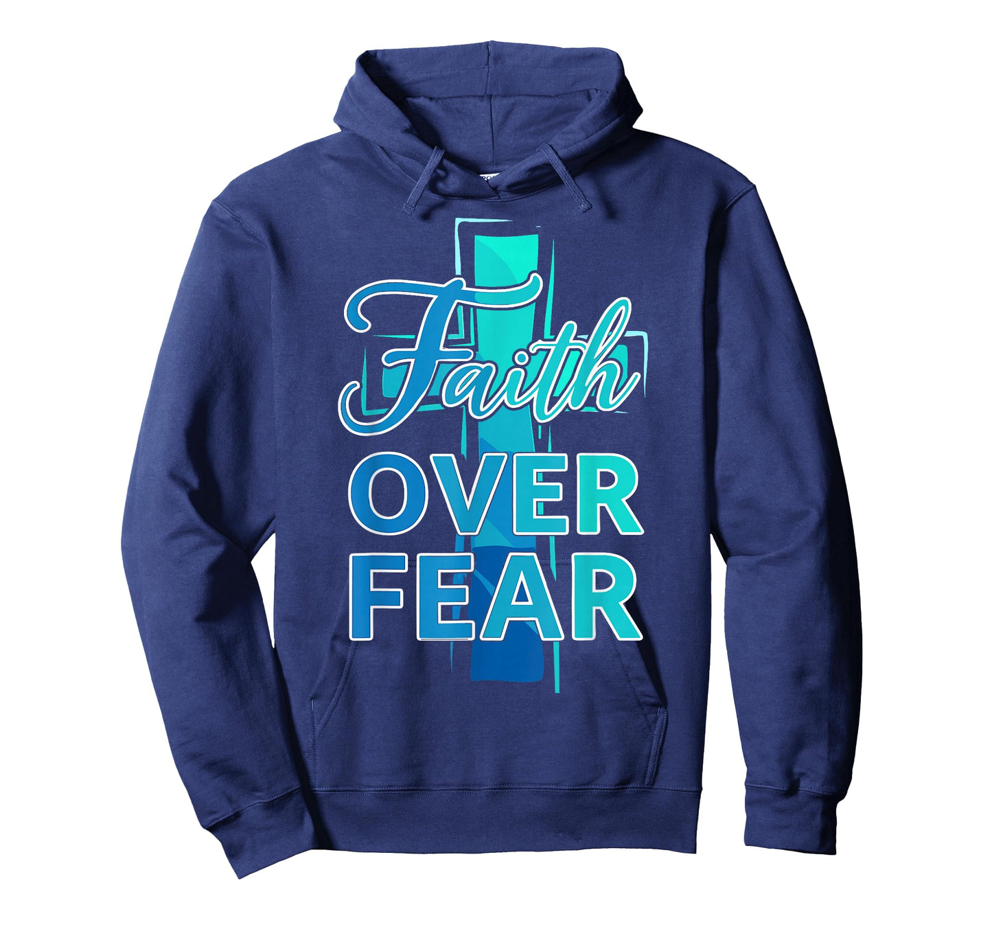 Faith Over Fear with Cross Christian T-Shirt