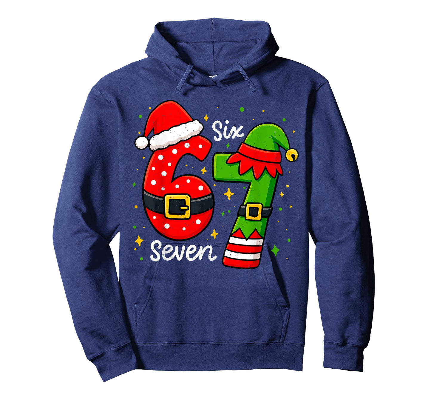 Funny 67 Meme Six Seven Christmas Xmas Holiday Kid Women Men T-Shirt