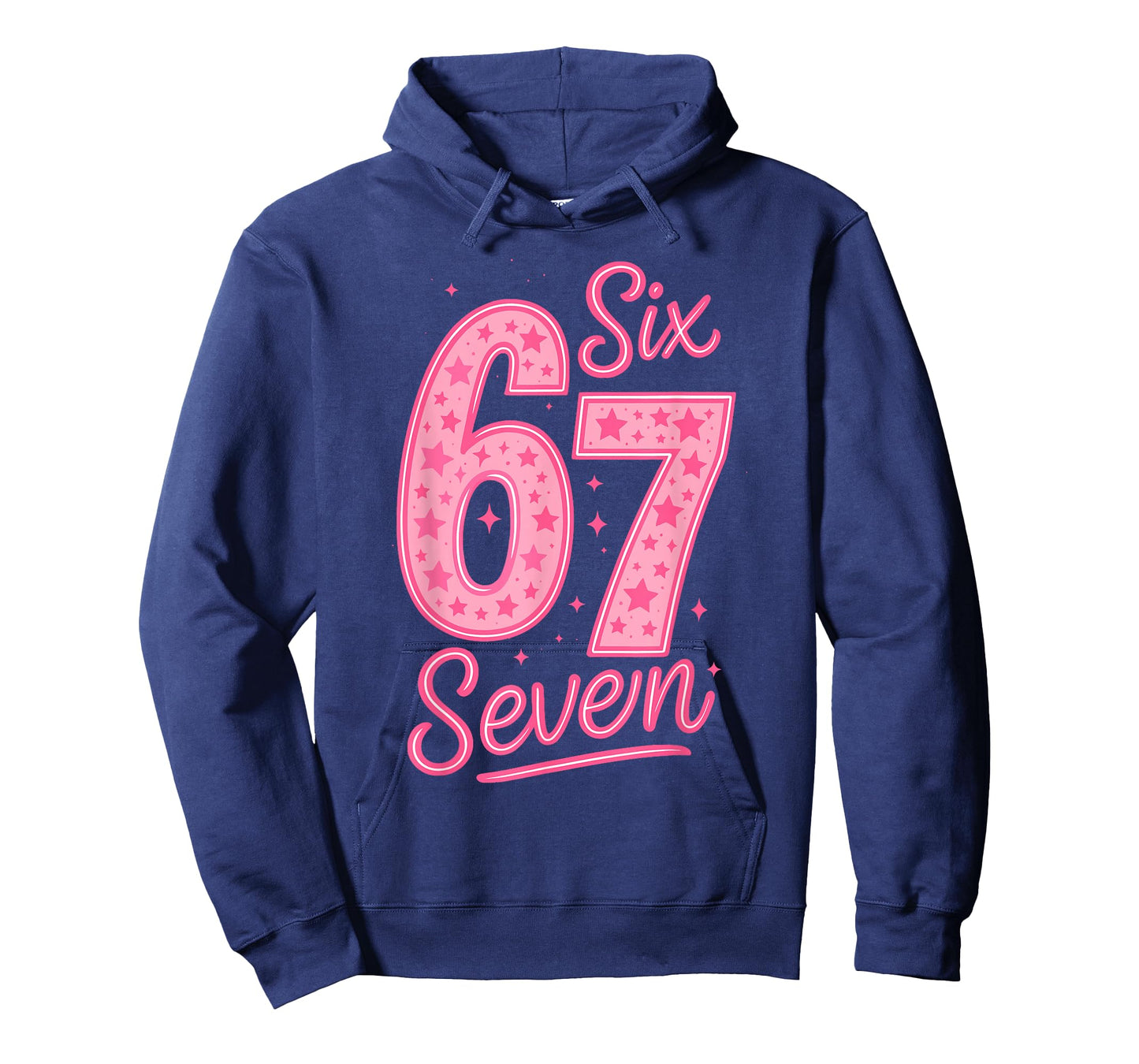 6 7 Number 67 Pink Six Seven Meme Slang Womens Girls Kids T-Shirt