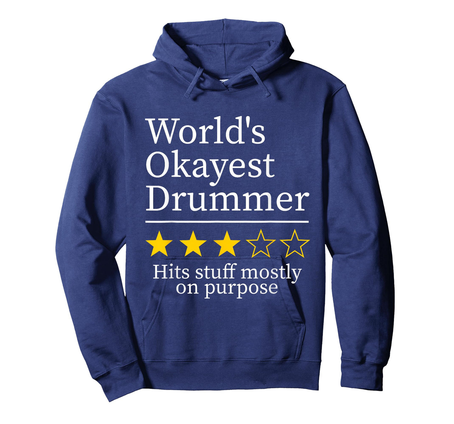 World's Okayest Drummer Funny Drumline Players Music Lover T-Shirt