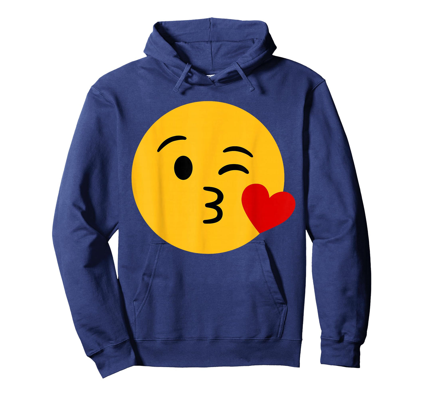 Funny Emoticon Happy Face Cute Winking Lips Blowing Kiss T-Shirt