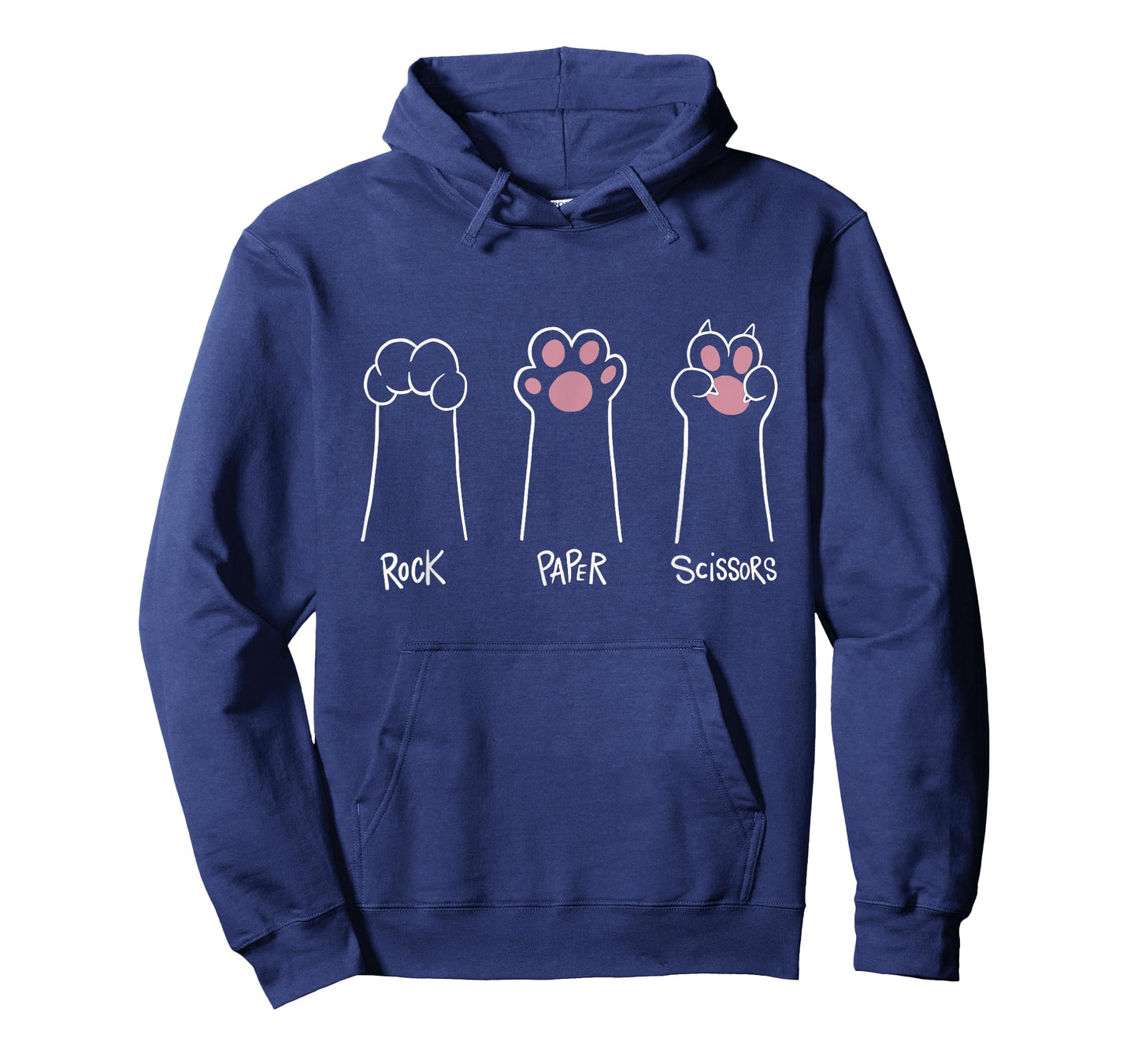 Cute Paw Funny Cat Rock Paper Scissors Hand Game T-Shirt