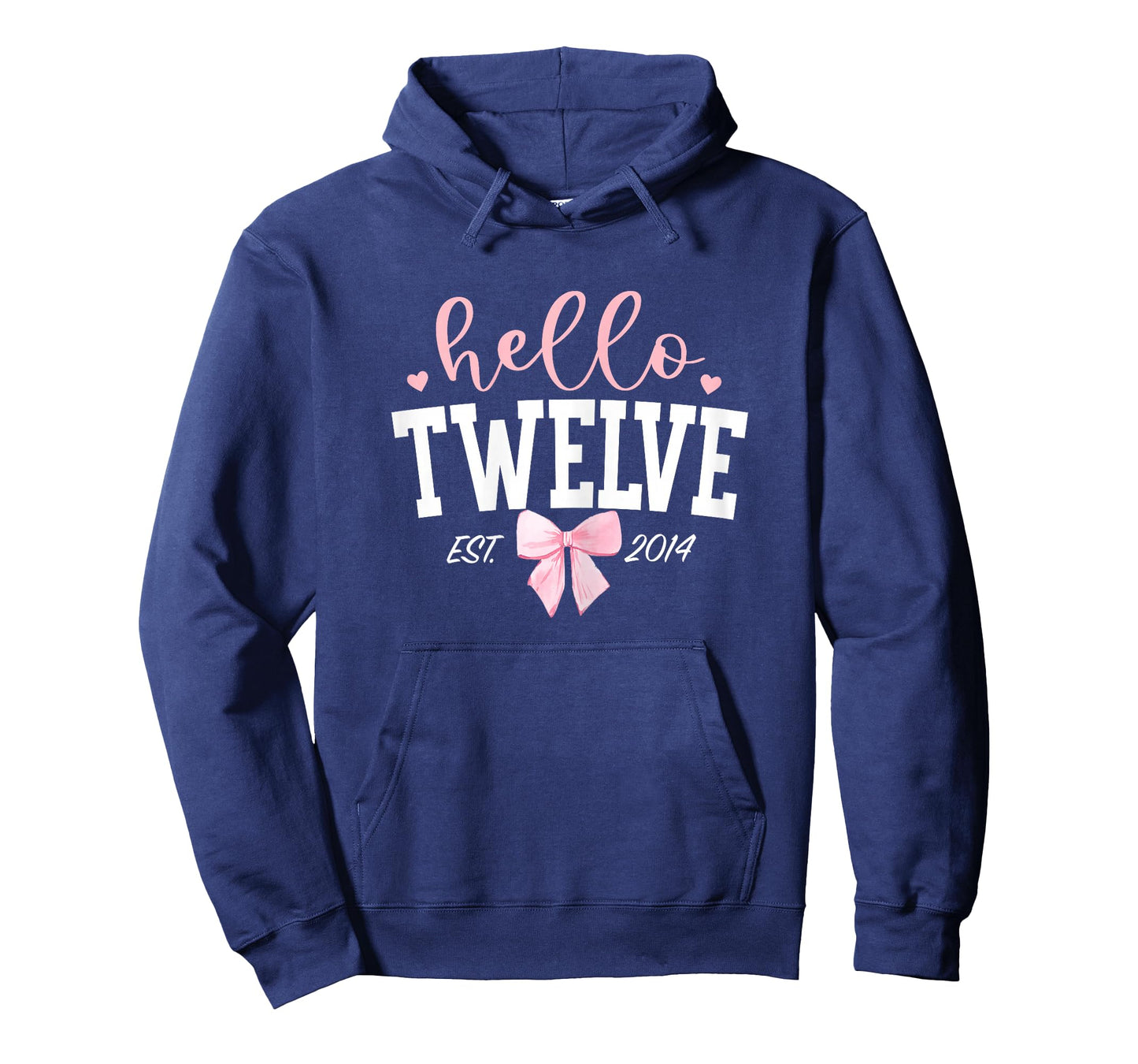 Hello Twelve Est 2014 12th Birthday Girl Turning 12 T-Shirt
