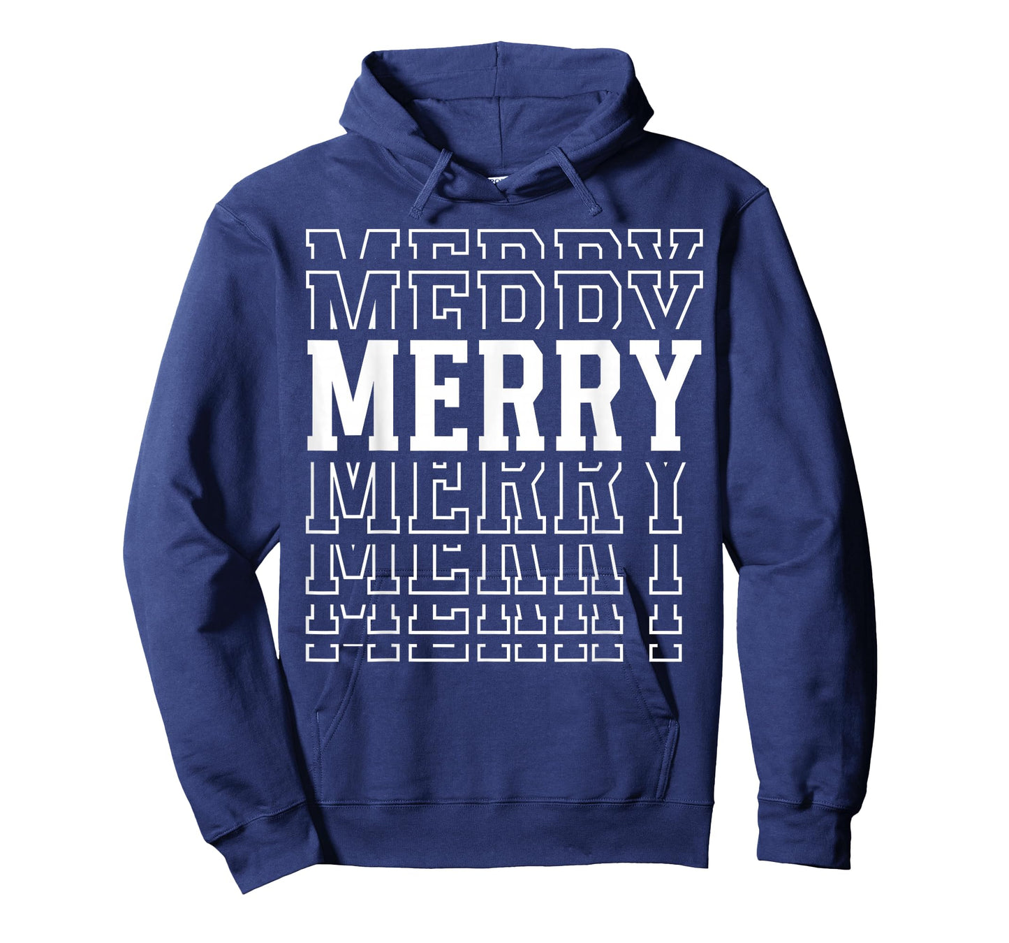 Merry Christmas Layered Text Family Santa Xmas T-Shirt