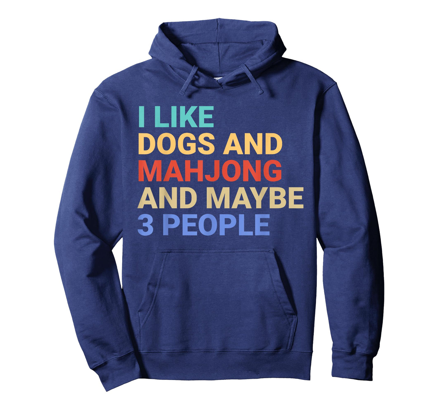 Retro I Like Dogs and Mahjong Lover Funny T-Shirt
