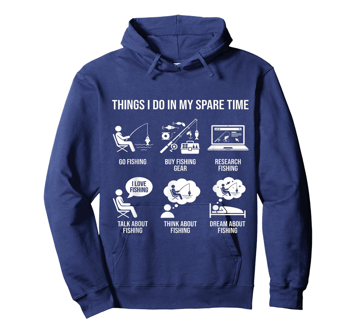 Things I Do in My Spare Time Fisherman Men Bass Fishing T-Shirt