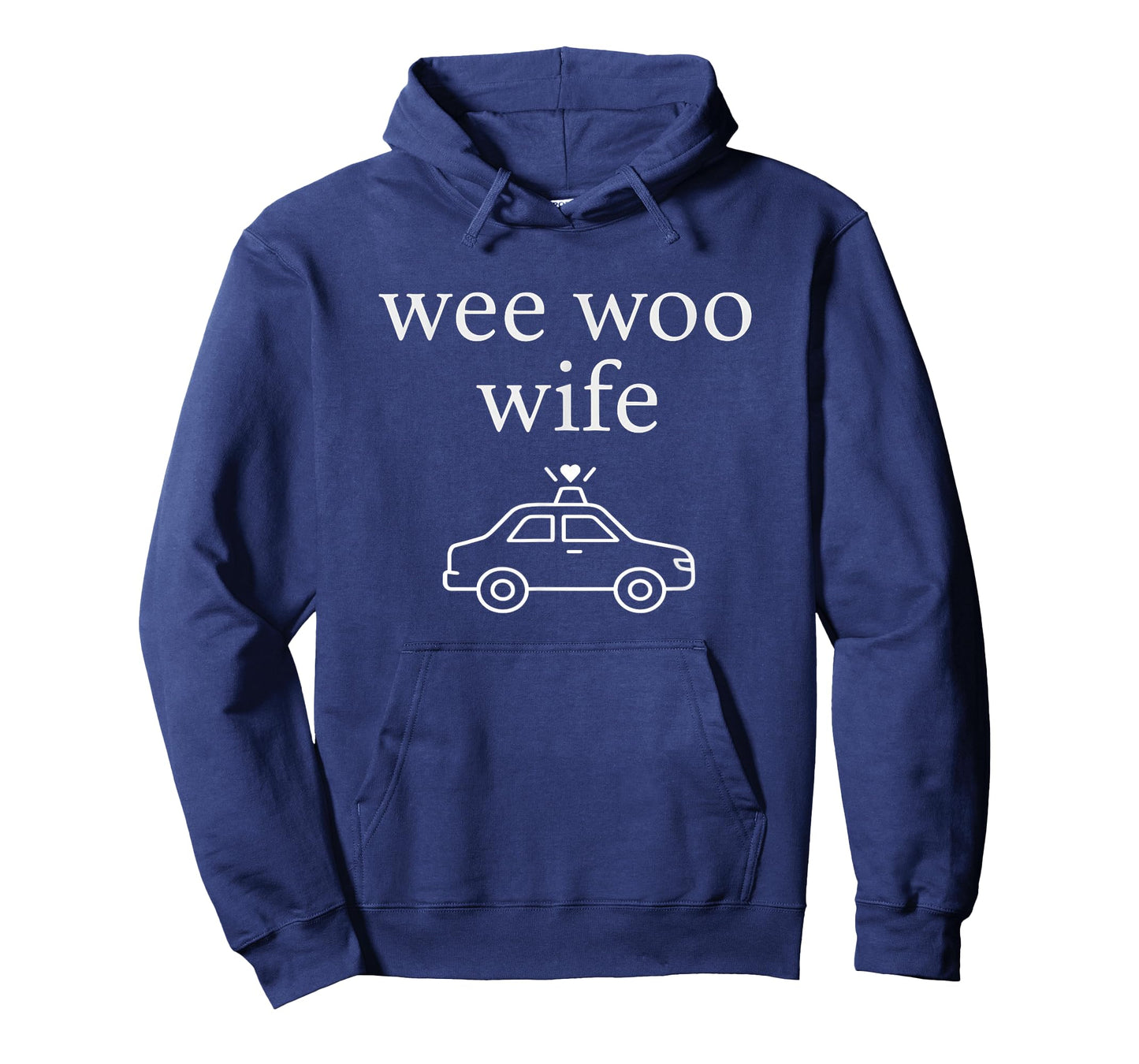 Wee Woo Wife Police Spouse Minimalist Line Art Design T-Shirt