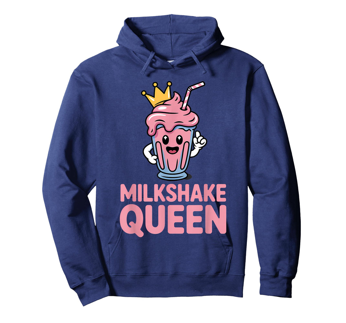Milkshake Queen Cute Kawaii Ice Cream Straw Crown T-Shirt