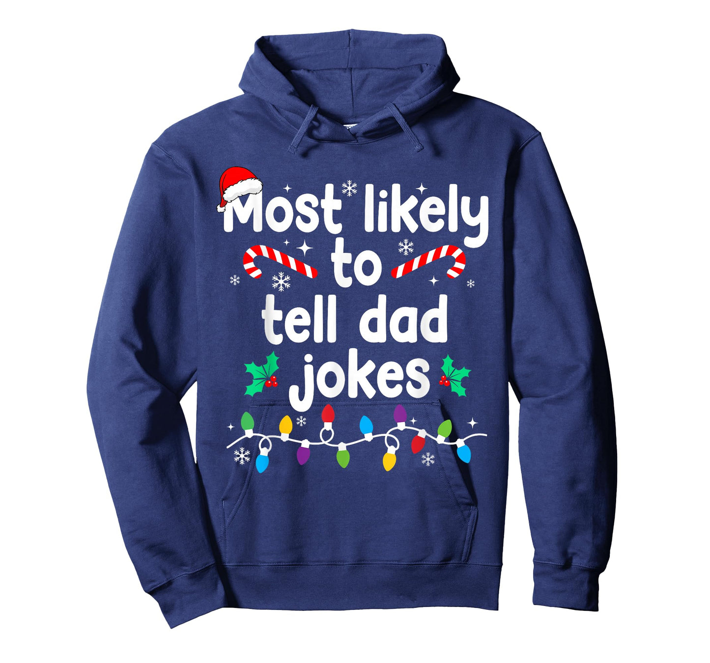 Most Likely to Tell Dad Jokes Christmas Family Pajamas T-Shirt