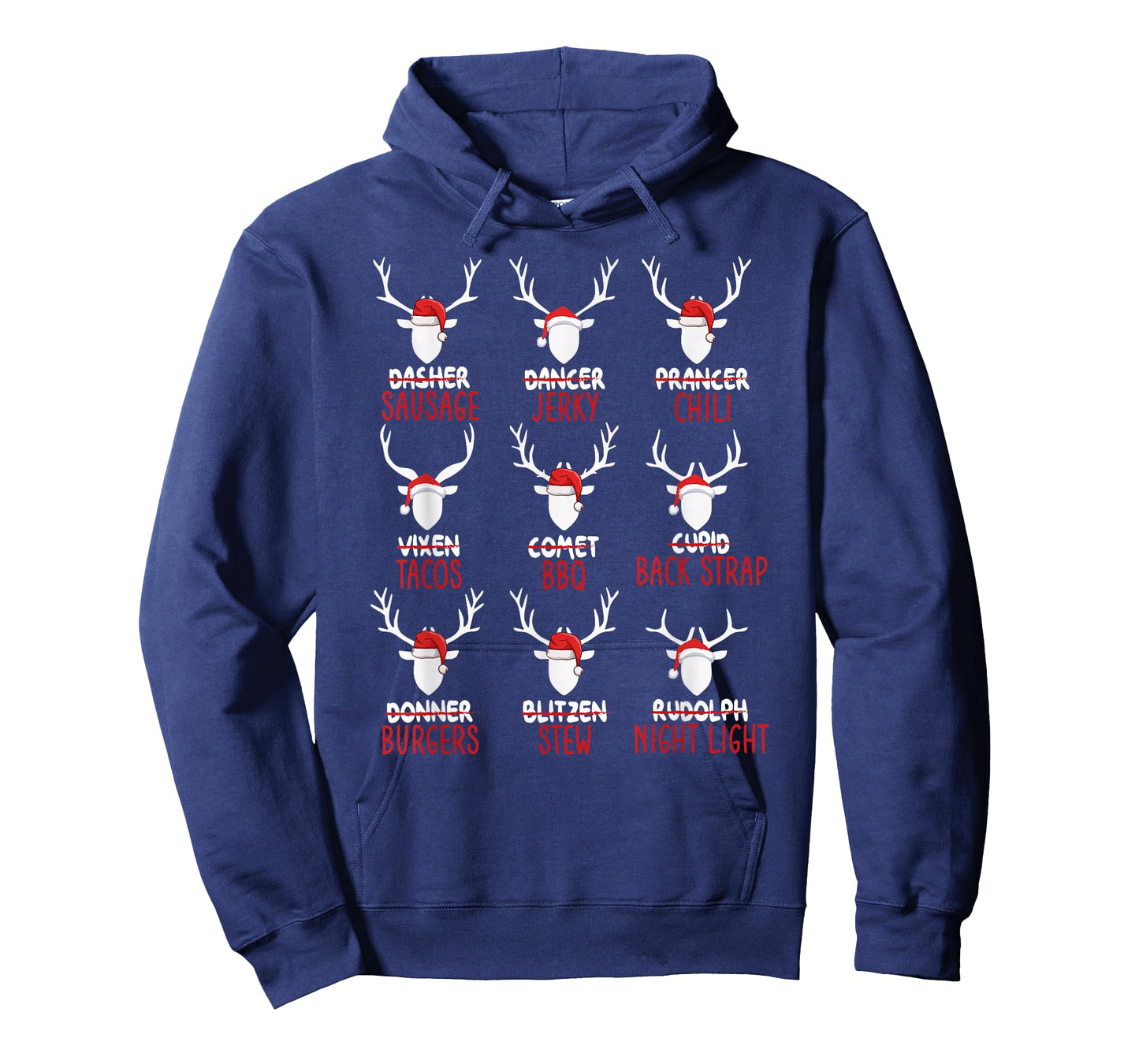Funny Christmas Deer Hunting Hunters All of Santa's Reindeer T-Shirt