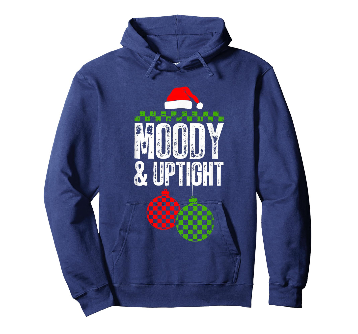 Retro Merry and Bright Moody and Uptight Couples Christmas T-Shirt
