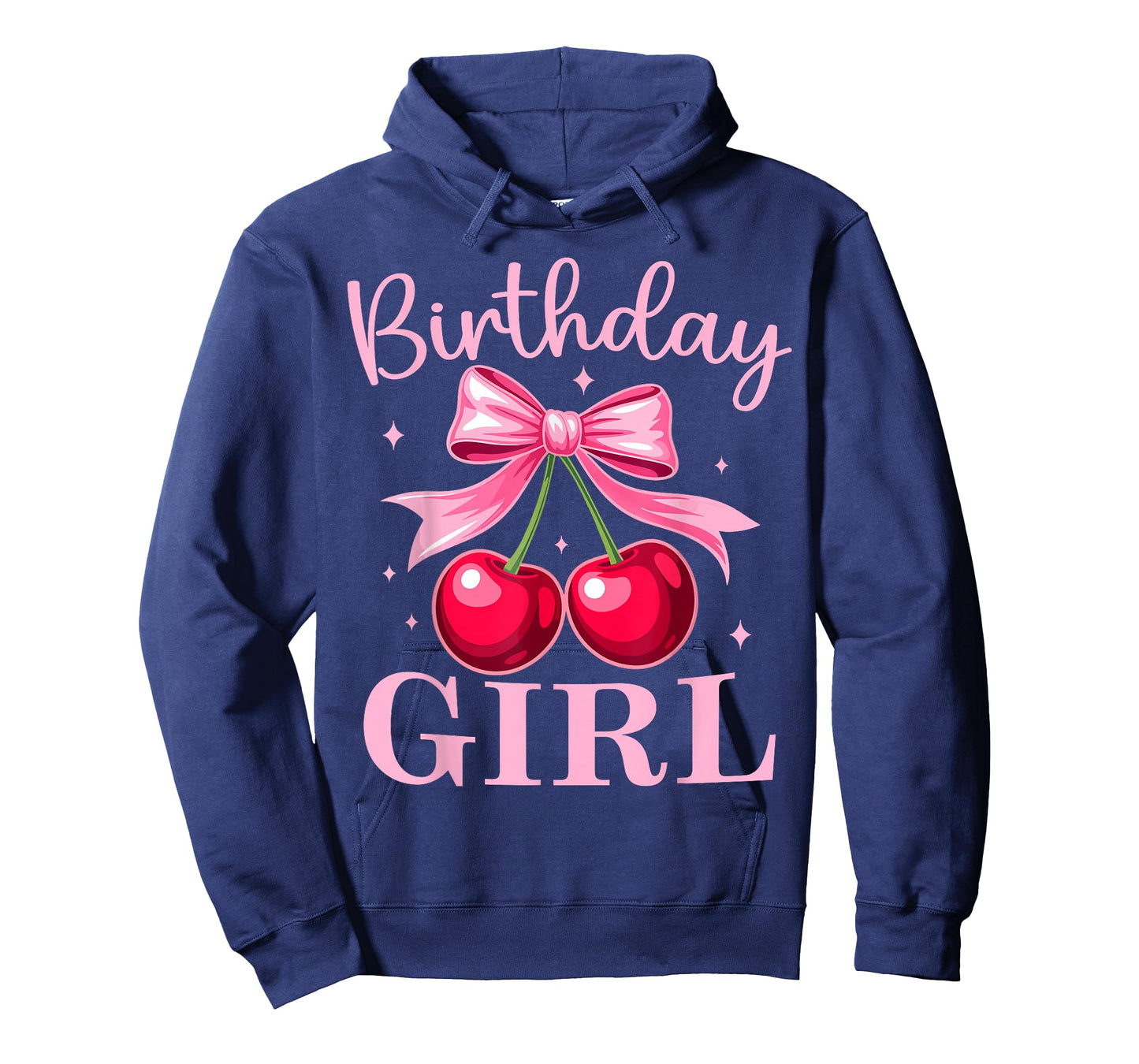 Birthday Girl Coquette Bow Cherry Birthday Girls Women T-Shirt