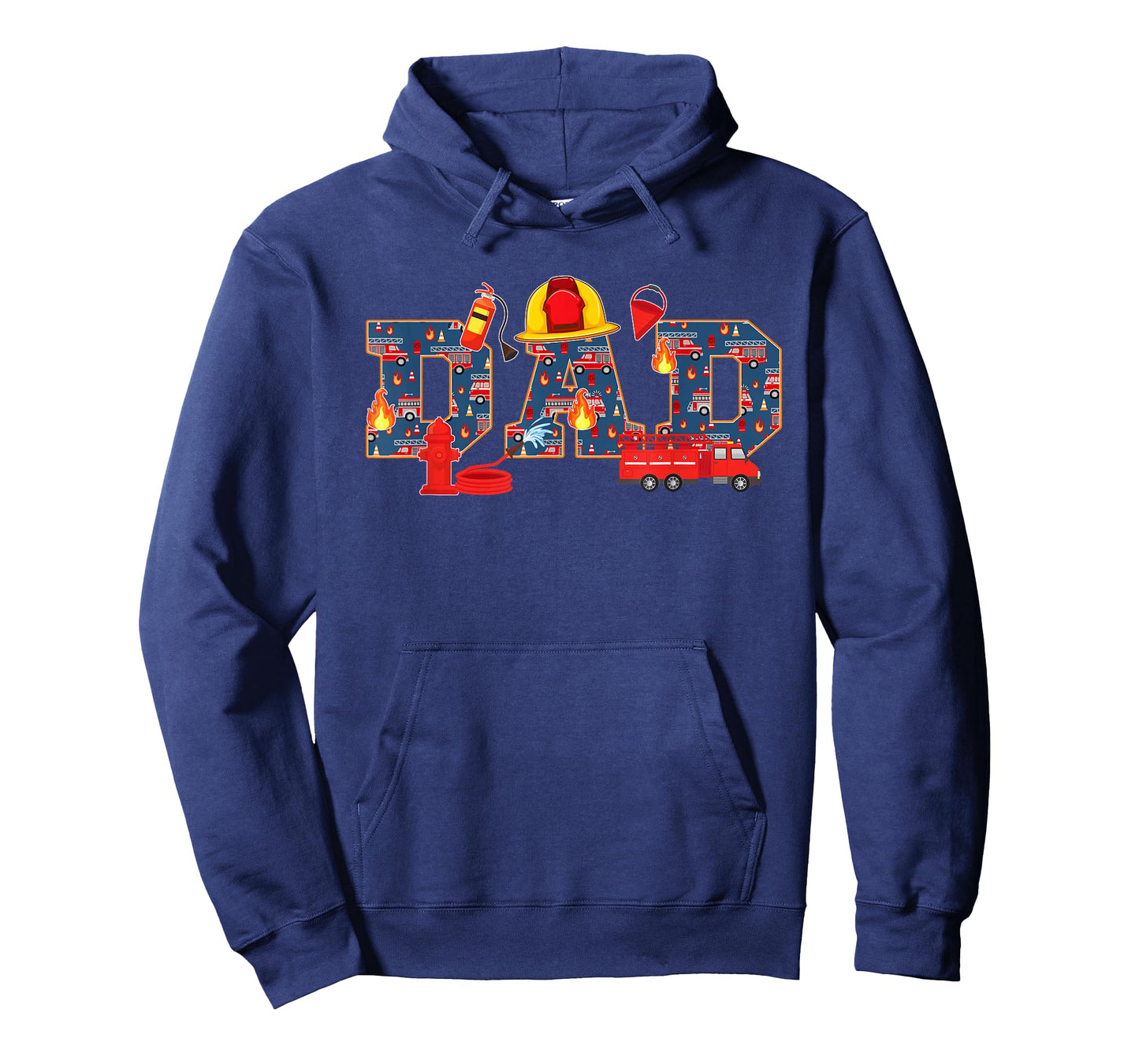 Dad Birthday Boy Fire Truck Firefighter Family Birthday T-Shirt