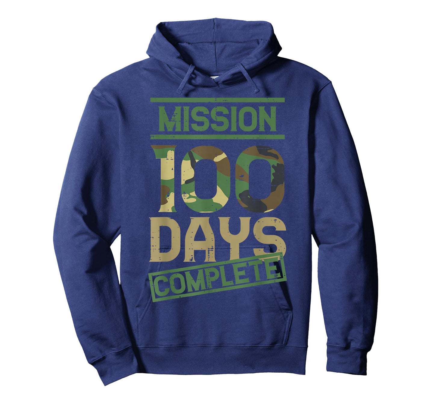 Mission 100 Days of School Complete Camo 100th Day Boys Kids T-Shirt