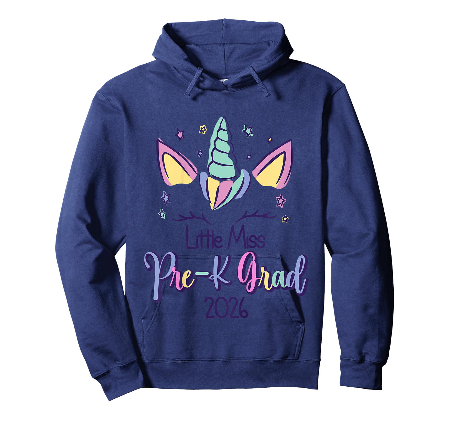 Little Miss Pre-K Grad Unicorn Prek Graduation 2026 T-Shirt