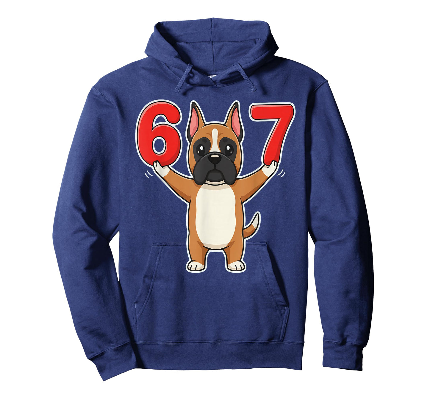 67 Funny Boxer Dog Six Seven 6-7 Meme Gen Z Humor Dog Lover T-Shirt