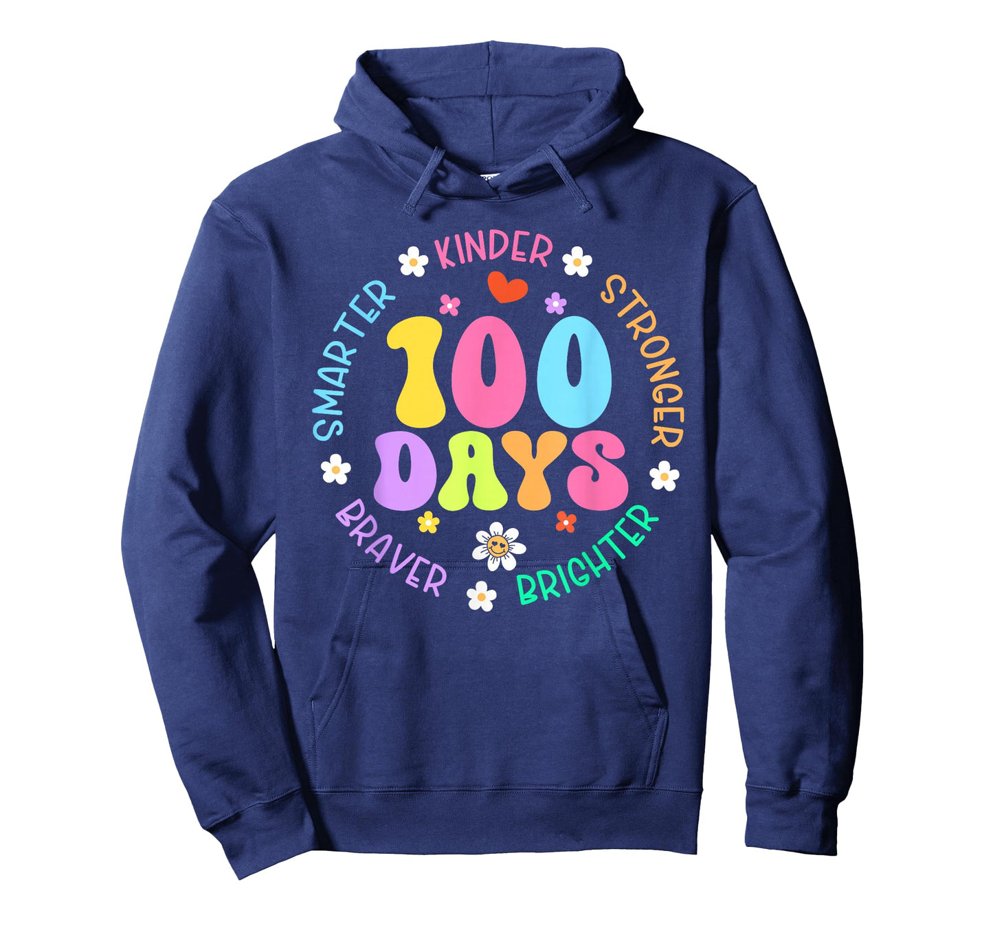 100 Days of School Smarter Brighter 100th Day Kid Boys Girls T-Shirt