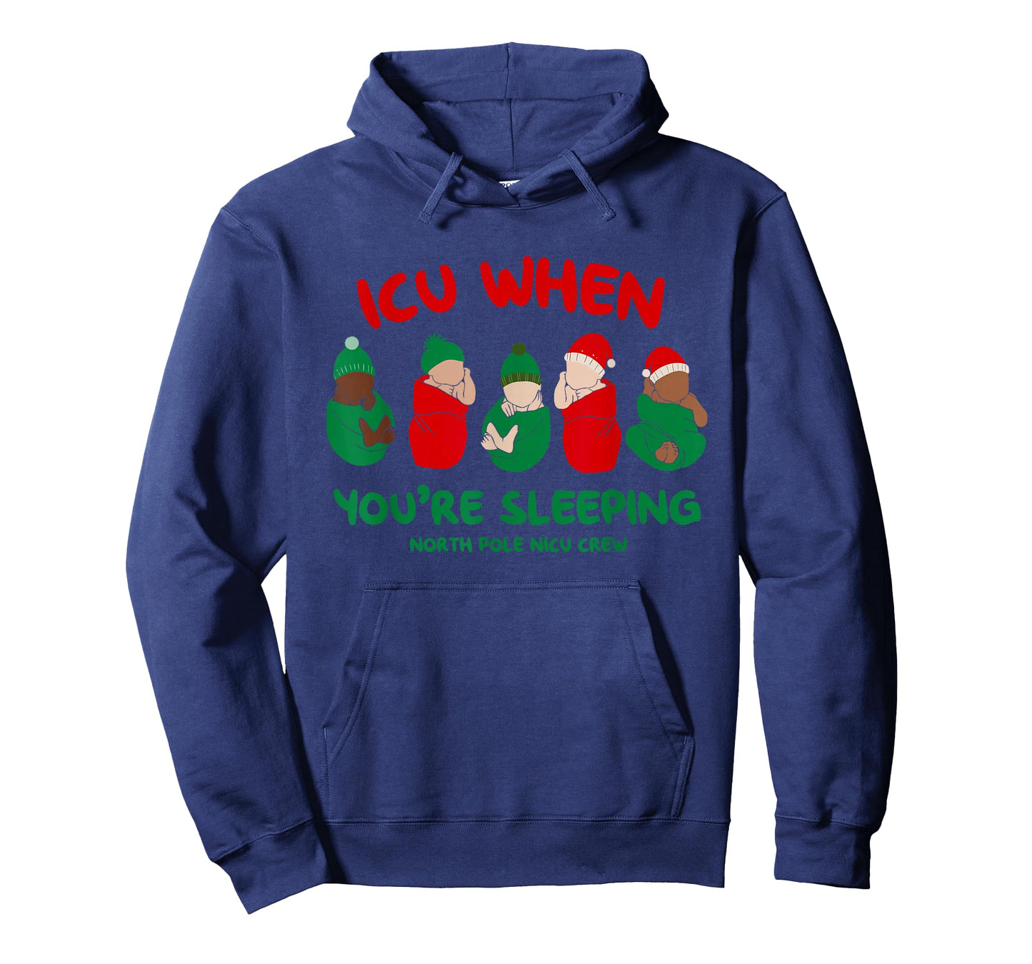 ICU When You're Sleeping North Pole NICU Christmas Nurse T-Shirt