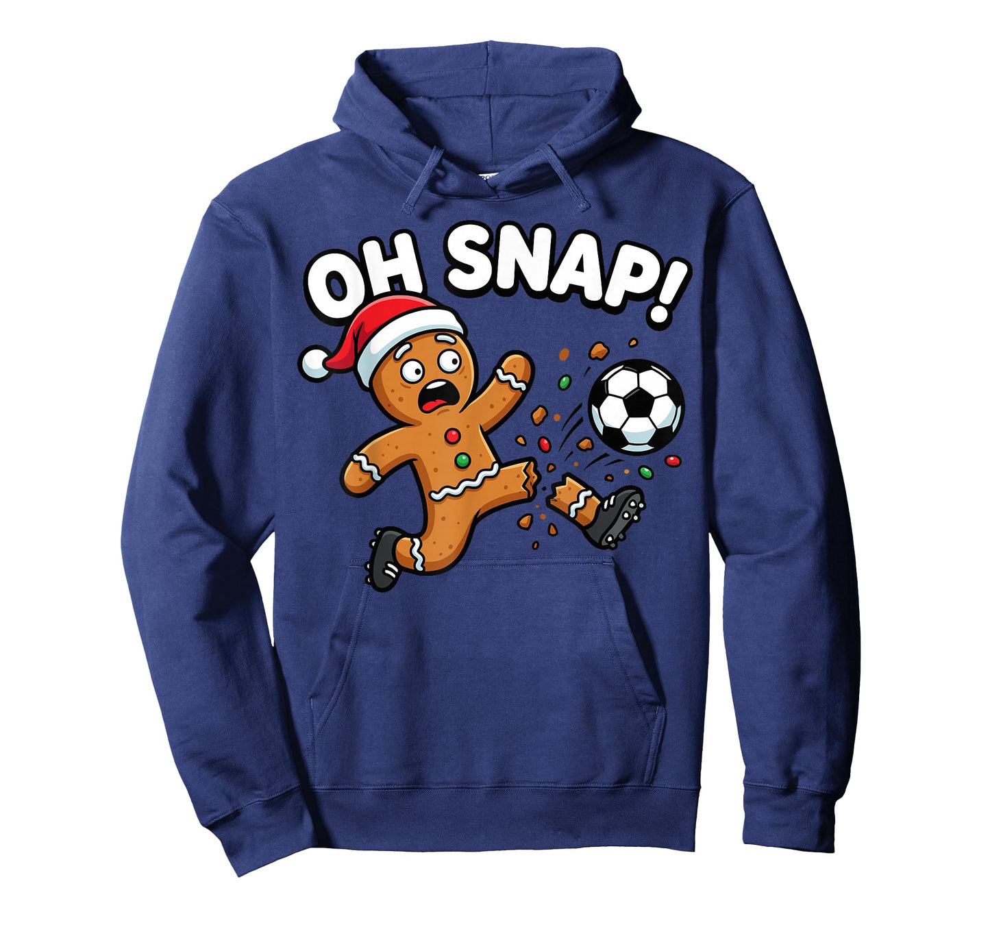 Oh Snap Gingerbread Soccer Kick Funny T-Shirt