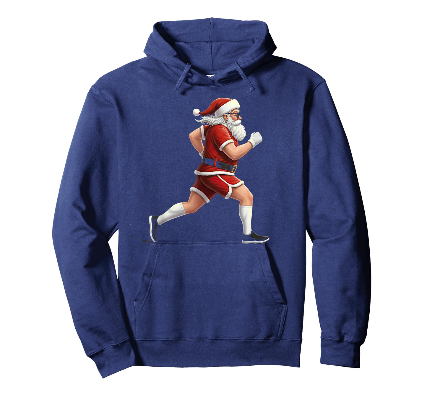 Running Santa Christmas Graphic Runner Run Marathon 5k 10k T-Shirt