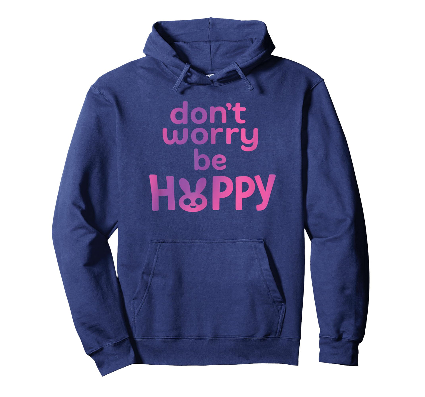 Don’t Worry Be Hoppy Cute Bunny Quote T-Shirt