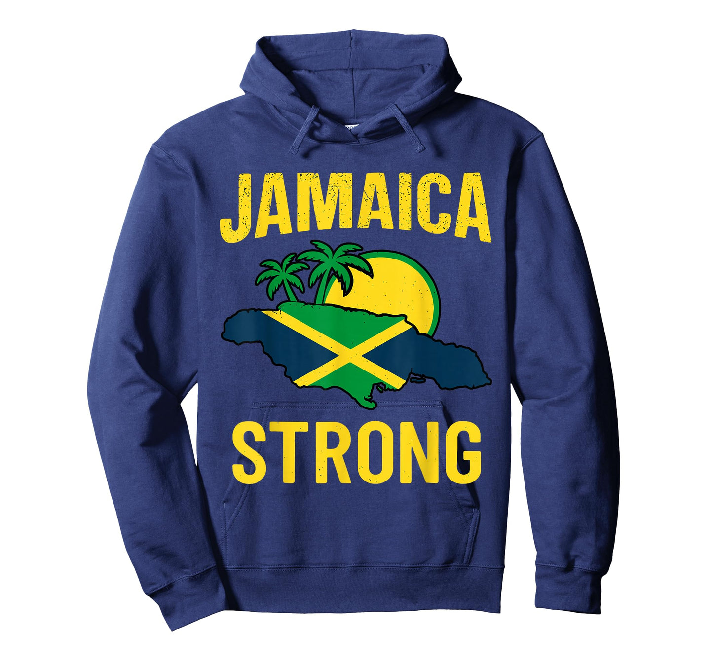 Jamaica Strong I Love Jamaican Flag Heart Women Men T-Shirt