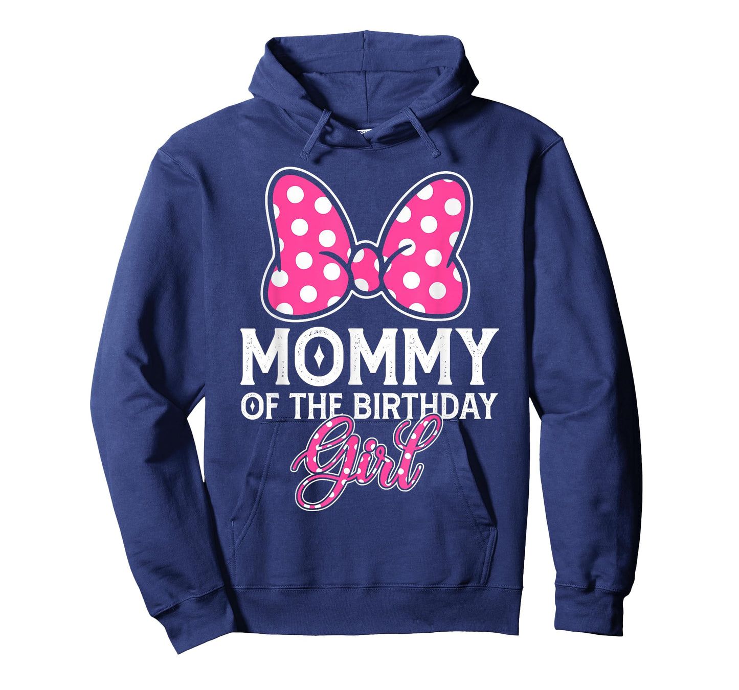 Mommy of The Birthday Girl Cute Pink Bow Family Matching T-Shirt